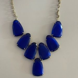 Kendra Scott blue necklace, barely worn, like new